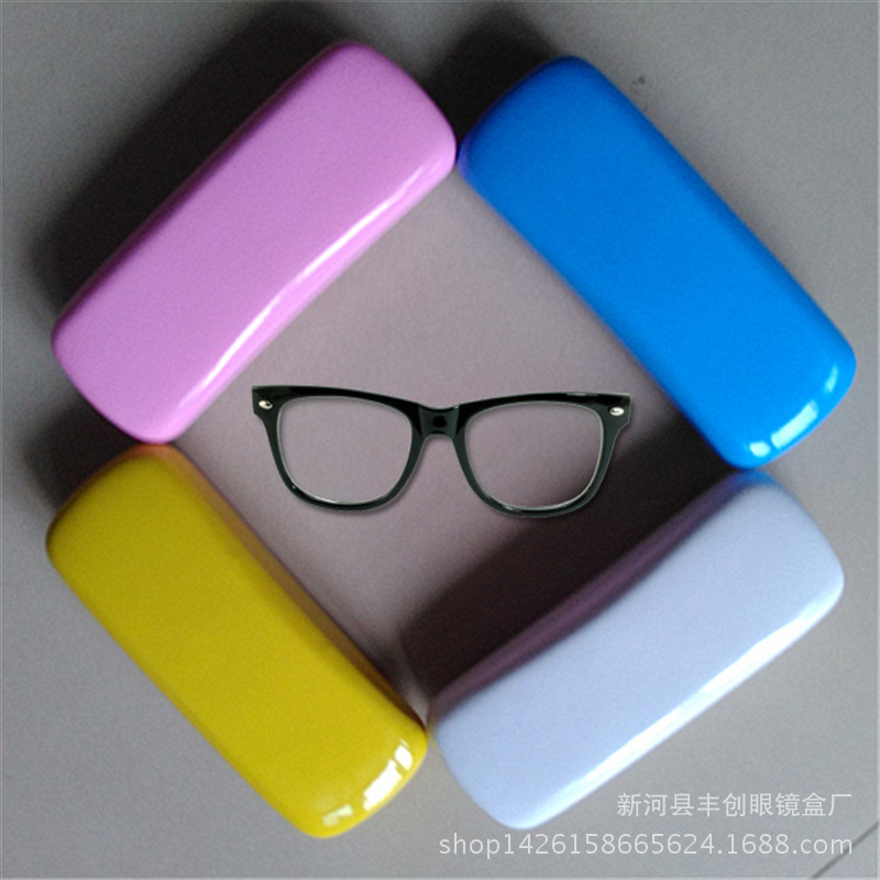 眼鏡盒 精美亮麵眼鏡盒 框架 近視鏡眼鏡盒 免費印logo工廠,批發,進口,代購
