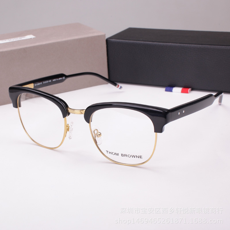 佈朗尼復古個性平光近視度數潮款男女近視板材眼鏡框架潮TB016B批發・進口・工廠・代買・代購