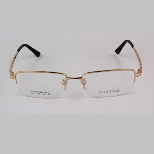 超輕純鈦眼鏡框近視男款 鈦架半框眼鏡架 商務眼睛框     M077批發・進口・工廠・代買・代購