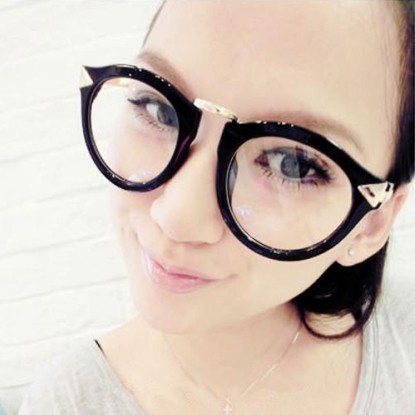 時尚潮人圓形平光鏡復古金屬眼鏡架女款框架眼鏡工廠,批發,進口,代購