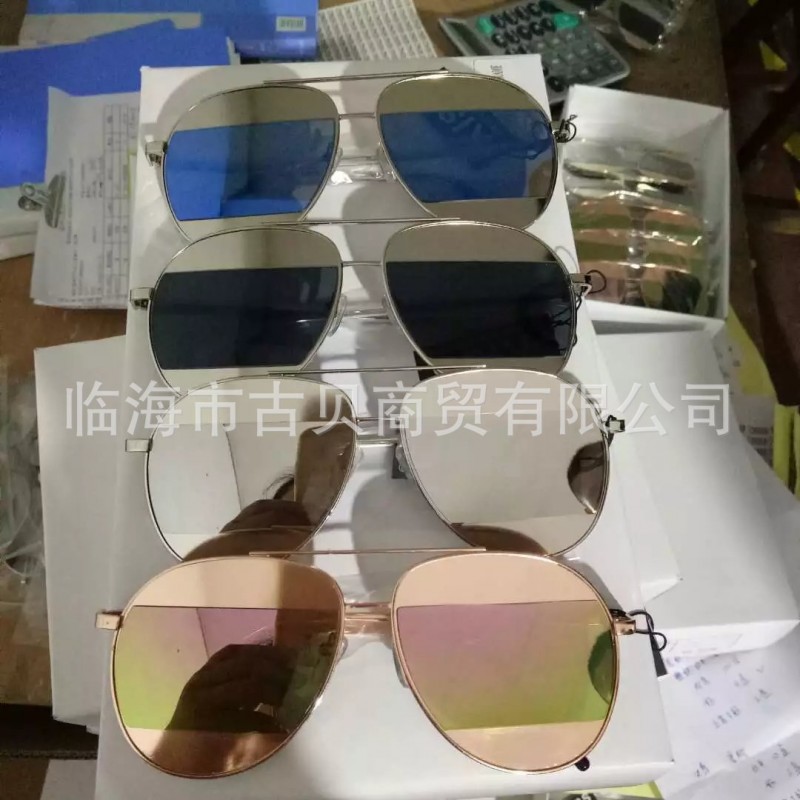 D傢拼色上下太陽鏡 左岸瀟同款 Split雙色拼色蛤蟆鏡墨鏡工廠,批發,進口,代購
