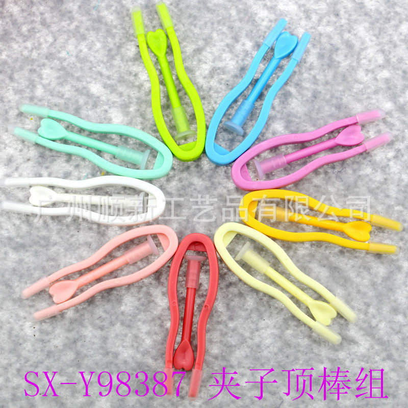 廣州工廠批發塑料彩色美瞳隱形眼鏡配件膠夾子頂棒組批發・進口・工廠・代買・代購