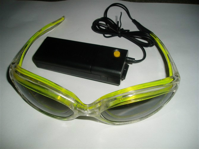 EL閃爍冷光眼鏡 優質產品低價格持續熱銷全鏡框EL發光眼鏡工廠,批發,進口,代購