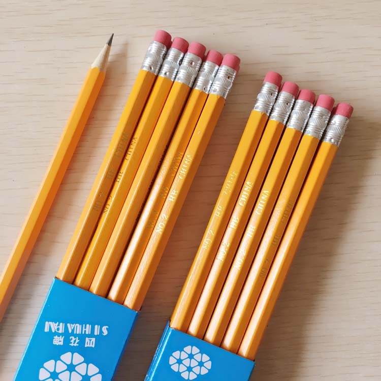 創意文具 四花牌學生帶橡皮HB鉛筆 兒童學習用品獎品批發工廠,批發,進口,代購