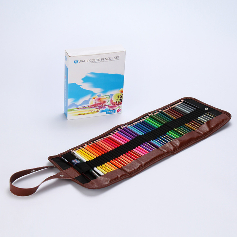 供應48色水溶性彩色鉛筆套裝 學生鉛筆美術素描鉛筆美術用品批發批發・進口・工廠・代買・代購
