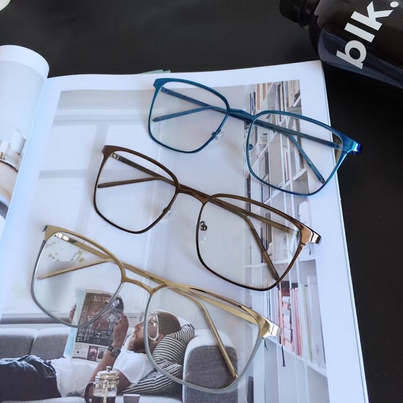2016新款方框 金屬眼鏡框 復古框架鏡 雙色方形藝術平光眼鏡架批發・進口・工廠・代買・代購