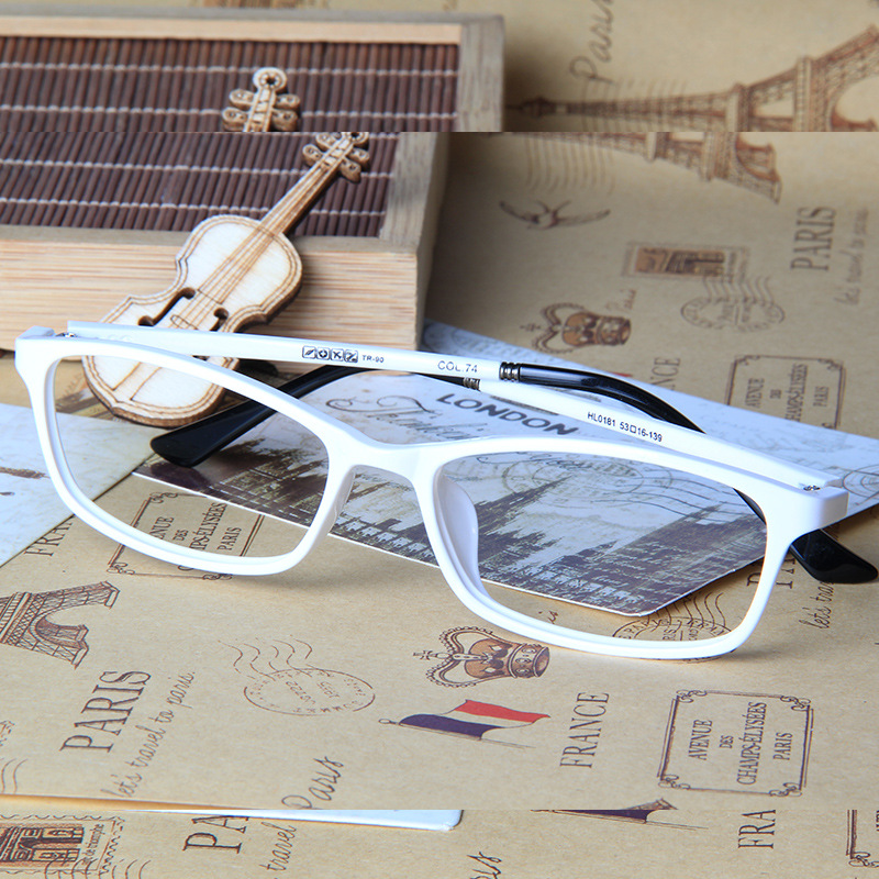 白色眼鏡框 TR90金屬漆鏡腿 超輕眼鏡框 TR90眼鏡架 廠傢 0181工廠,批發,進口,代購