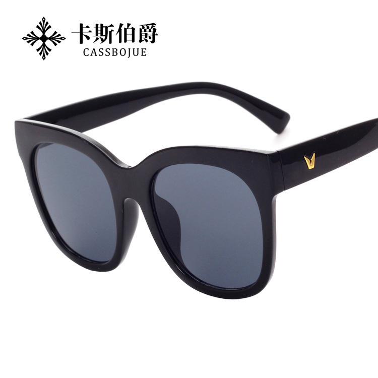 來自星星的你千頌伊同款眼鏡 帶V字形太陽眼鏡復古墨鏡太陽鏡103批發・進口・工廠・代買・代購