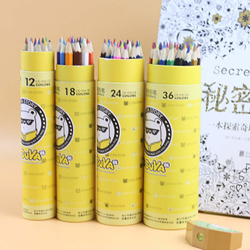 真彩 彩色鉛筆36色桶裝 學生繪畫彩鉛 韓國創意文具可塗秘批發・進口・工廠・代買・代購