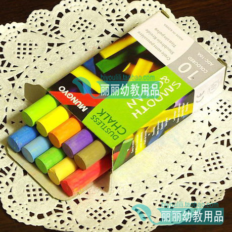 韓國 MUNGYO 彩色無塵無毒粉筆 彩色粉筆 10支裝工廠,批發,進口,代購