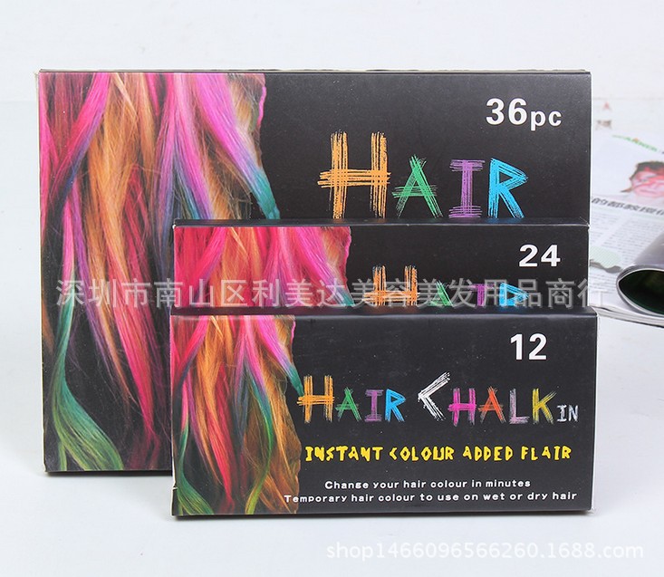 出口歐美優質染發粉筆 軟性蠟筆 12色染發筆 染發棒 Hair chalk工廠,批發,進口,代購