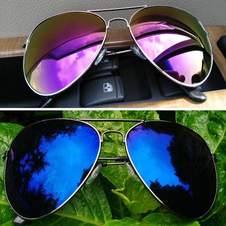 工廠直銷經典太陽鏡女士飛行員太陽眼鏡防紫外炫目色彩膜男式墨鏡批發・進口・工廠・代買・代購