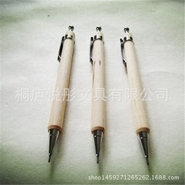 供應環保活動鉛筆，木頭活動鉛廣告筆，木頭環保圓珠筆可定製LOGO工廠,批發,進口,代購