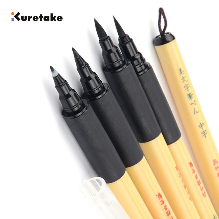 日本yuankuretake/吳竹軟毛筆 美文字書法練習筆 軟頭毛筆工廠,批發,進口,代購
