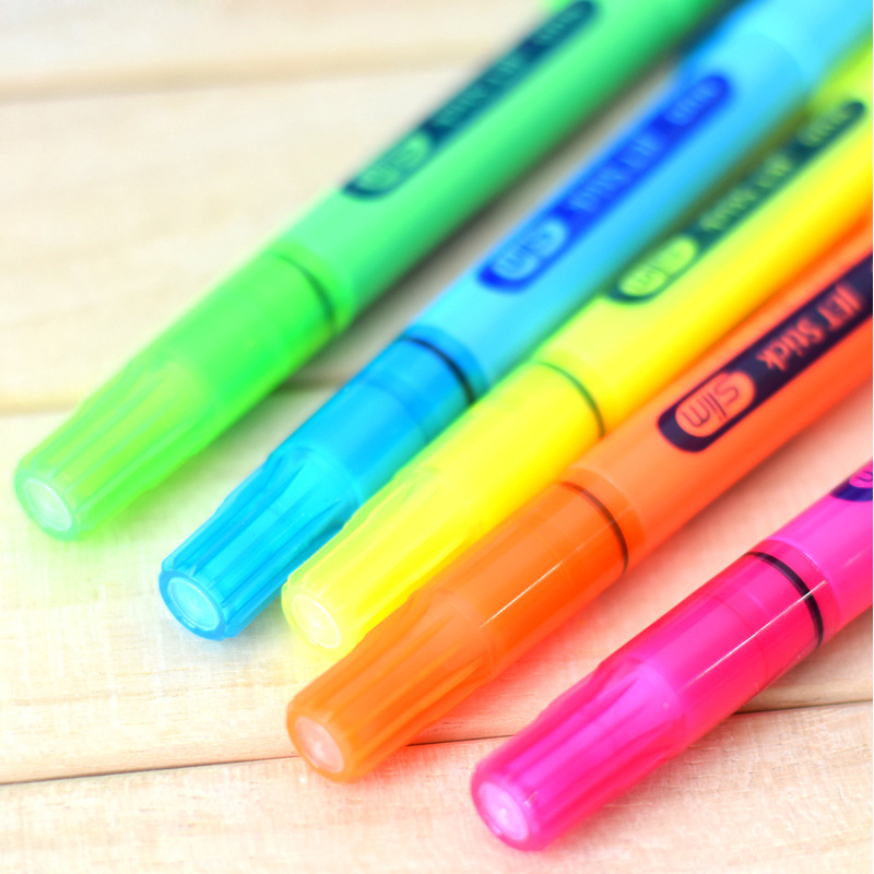 DONG-A東亞 固體熒光筆 5色果凍熒光筆 彩色記號筆標識筆工廠,批發,進口,代購