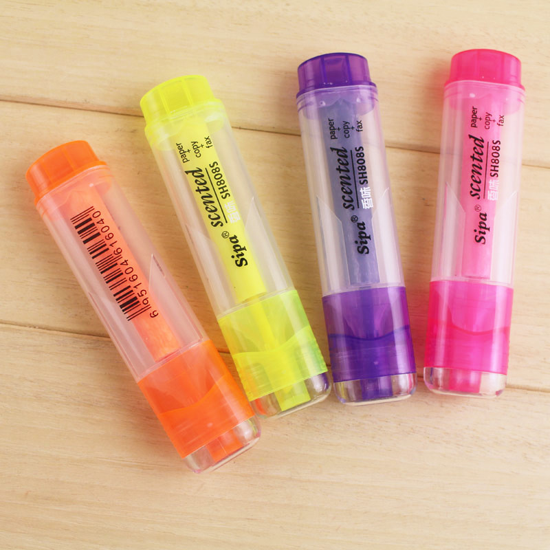 D102 韓國創意文具 彩色香味糖果色熒光標記筆 熒光筆 22g工廠,批發,進口,代購