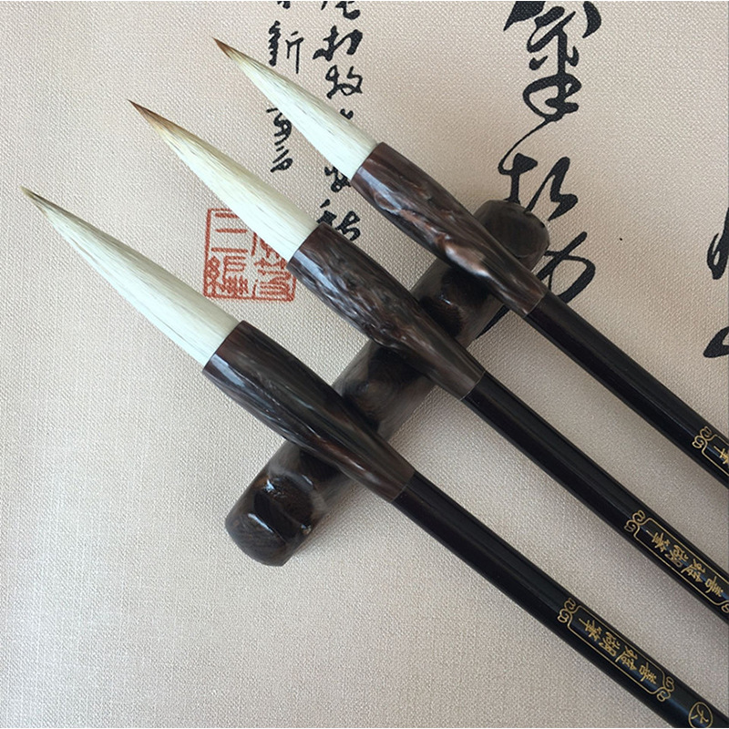 廠傢特價直銷 文房四寶大中小狼羊兼毫毛筆 國畫書法專用毛筆工廠,批發,進口,代購