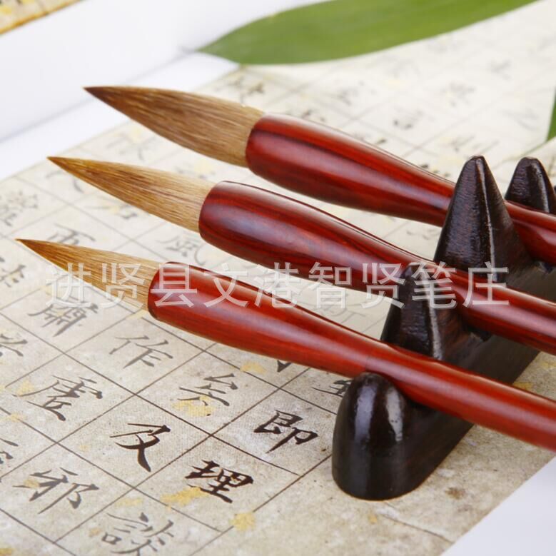 高檔禮品盒套裝毛筆純狼毫大中小套裝文房四寶毛筆廠傢批發定製工廠,批發,進口,代購