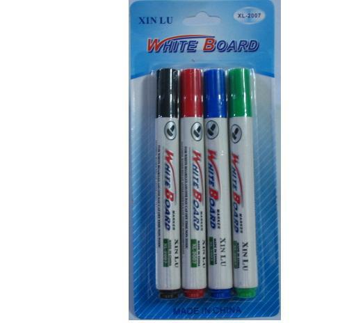 XL-2007 易擦寫白板筆 無印痕水筆 兒童寫字板筆 彩色3支袋4支裝批發・進口・工廠・代買・代購