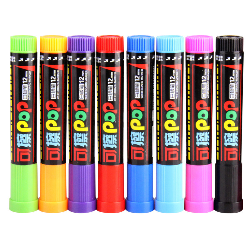 金萬年特寬平頭可擦POP筆白板筆8色繪畫安全無毒幼教可加墨G-0625批發・進口・工廠・代買・代購
