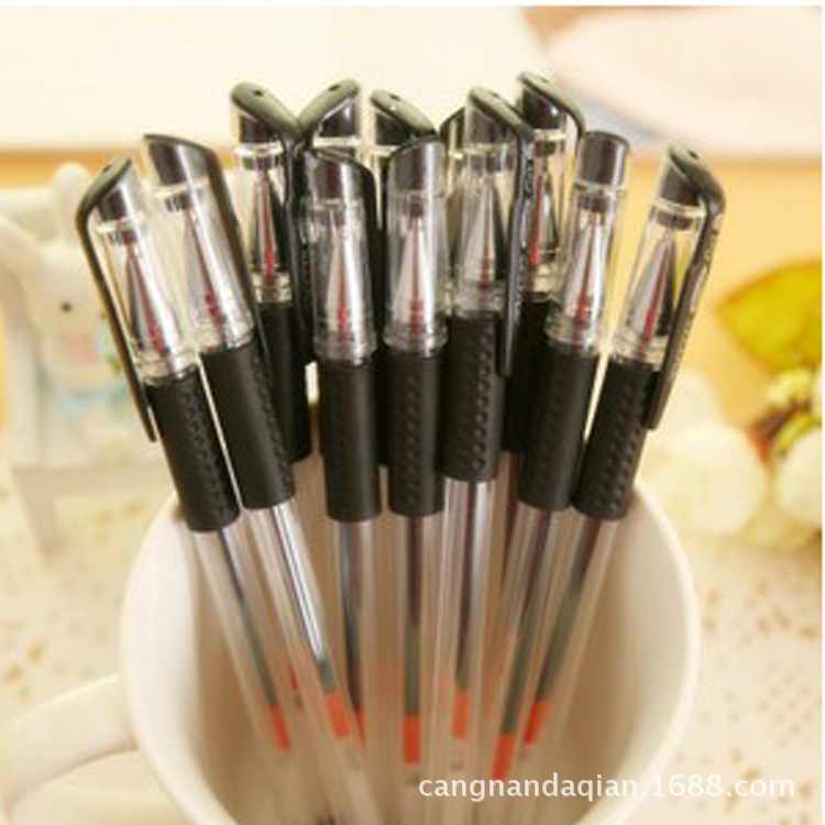 歐標中性筆 中性筆 0.5mm 黑 紅色 韓國文具批發 辦公用筆 489工廠,批發,進口,代購