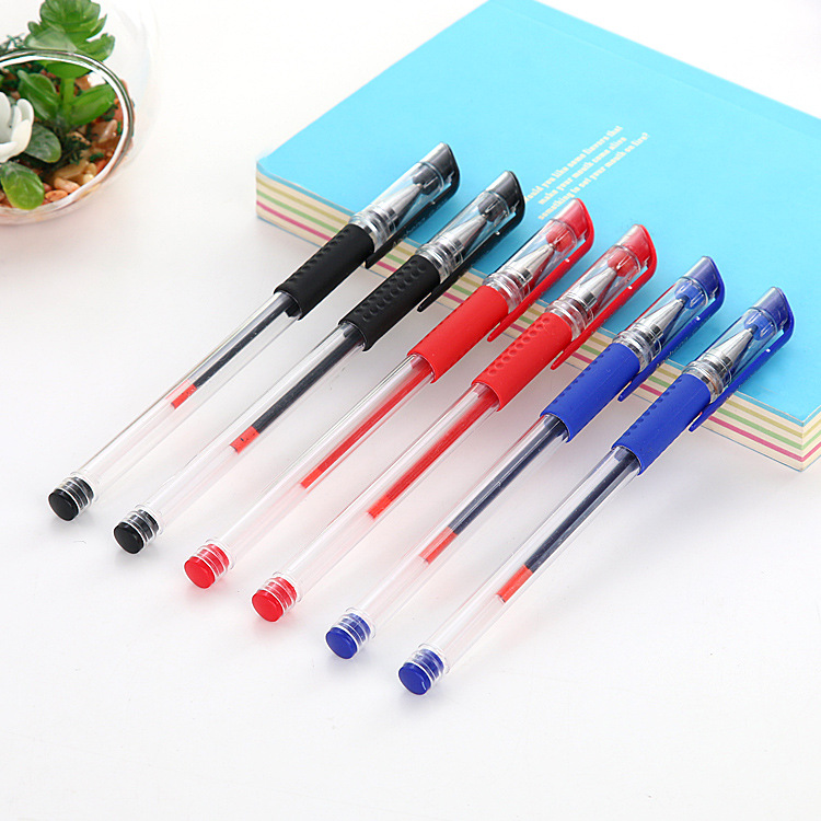 散裝水性筆文具中性筆批發 黑色水筆0.5mm 辦公用品藍紅筆工廠,批發,進口,代購