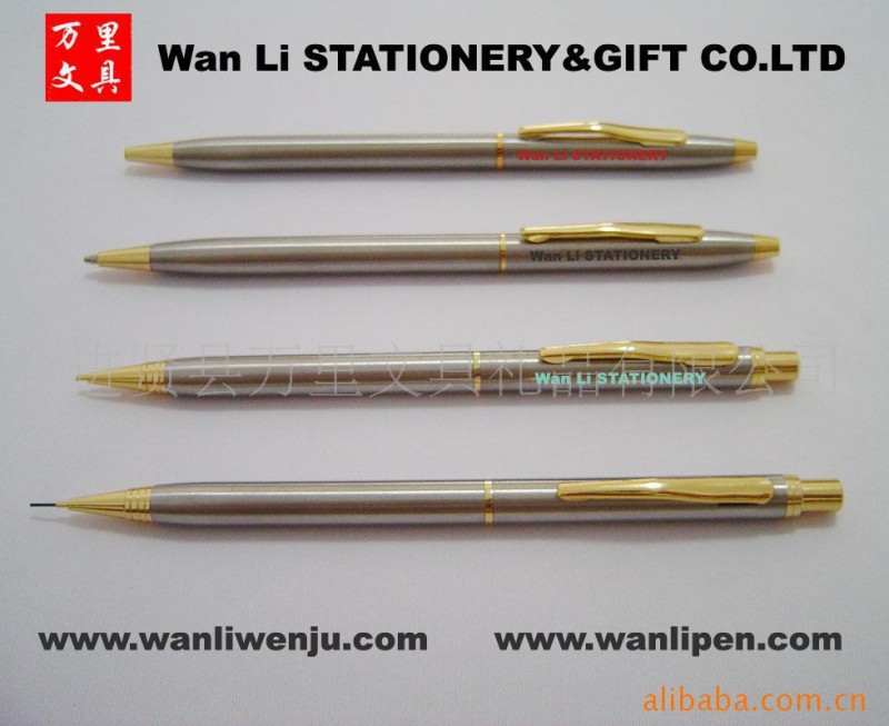 wl萬裡筆業供應金屬鉛筆 金屬按動式鉛筆 金屬筆鉛筆 跳動式鉛筆工廠,批發,進口,代購