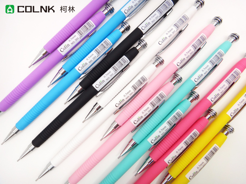 柯林 colnk 自動鉛筆 創意時尚 柯林良品 炫彩噴膠活動鉛筆 201工廠,批發,進口,代購