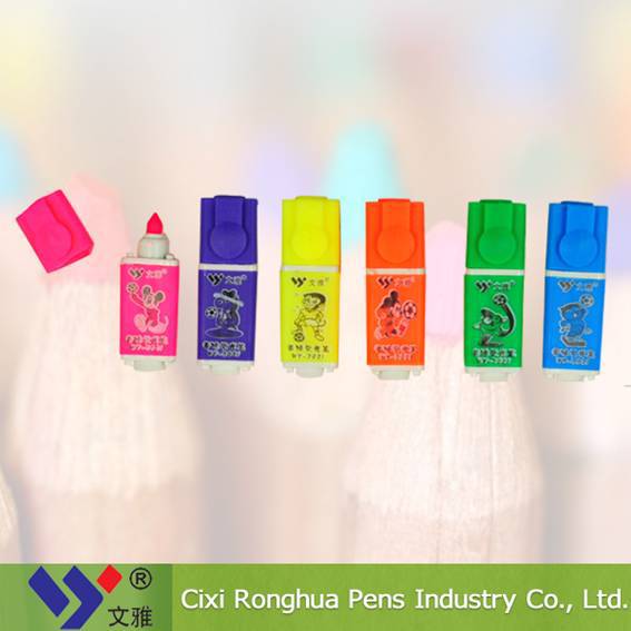 廠傢批發 迷你MINI熒光筆 創意文具 糖果熒光筆 三角形熒光筆工廠,批發,進口,代購