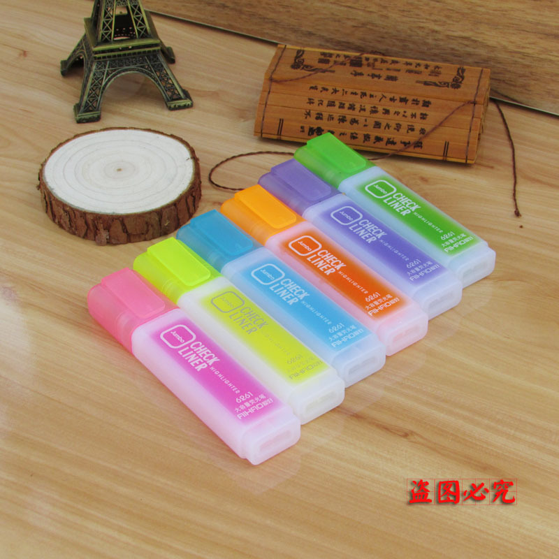愛好 可愛浪漫 大容量彩色磨砂 熒光筆/標記筆 彩筆 6261工廠,批發,進口,代購
