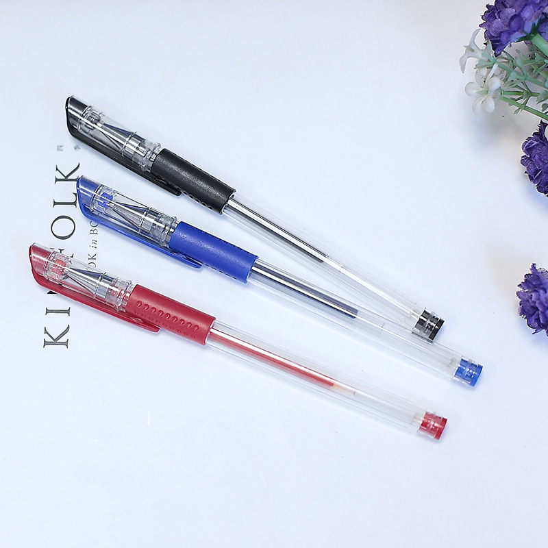 廠傢供應 中性筆簽字碳素筆 水筆0.5mm 書寫順滑 大歐標 辦公文具工廠,批發,進口,代購