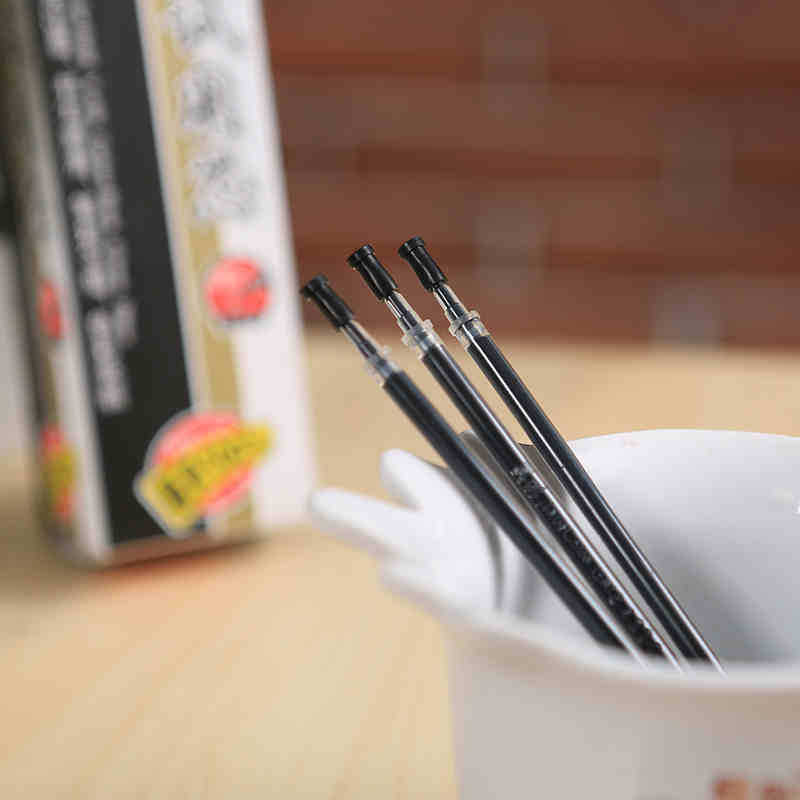 考試筆芯 真彩文具學生中性筆替芯碳素黑0.5辦公芯V616  批發工廠,批發,進口,代購