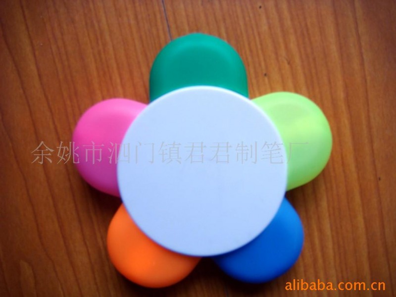 廠傢直銷 小五花熒光筆 花型水彩筆廣告宣傳 創意設計 多色熒光筆批發・進口・工廠・代買・代購