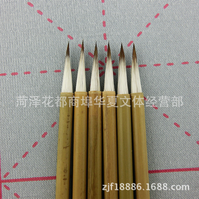 正品純兼小楷 抄寫心經書法專用 工筆勾線 精品凈兼毫毛筆2cm批發・進口・工廠・代買・代購