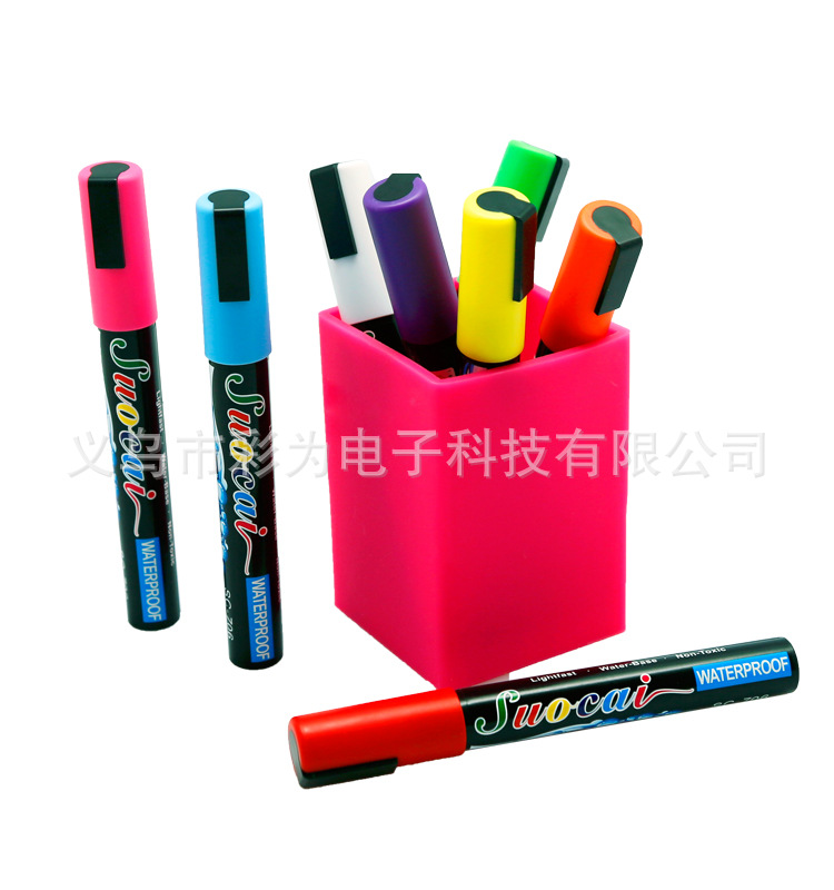 彩為706plus熒光筆液體粉筆水性油漆玻璃筆chalk marker廠傢直銷批發・進口・工廠・代買・代購