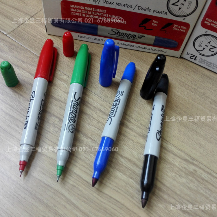 美國三福雙頭記號筆 紅色無塵凈化筆 實驗室記號筆Sharpie32002批發・進口・工廠・代買・代購