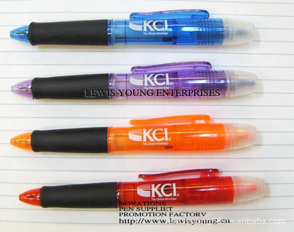 3色筆 熒光筆 可定製logo  廣告促銷禮品 文具用品工廠,批發,進口,代購