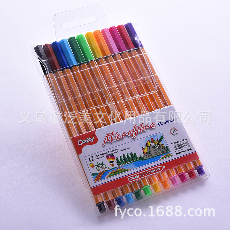 兒童繪畫文具簽字筆8636#-12兒童專用美術用品工廠,批發,進口,代購