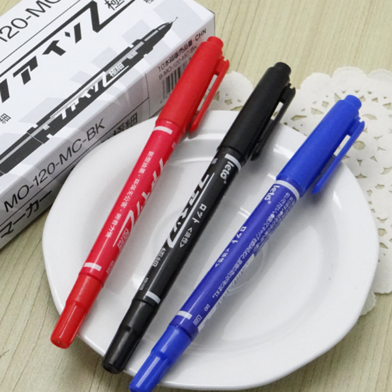 文具用品 油性小雙頭記號筆 勾線筆 環保無毒 廠傢直銷 批發工廠,批發,進口,代購
