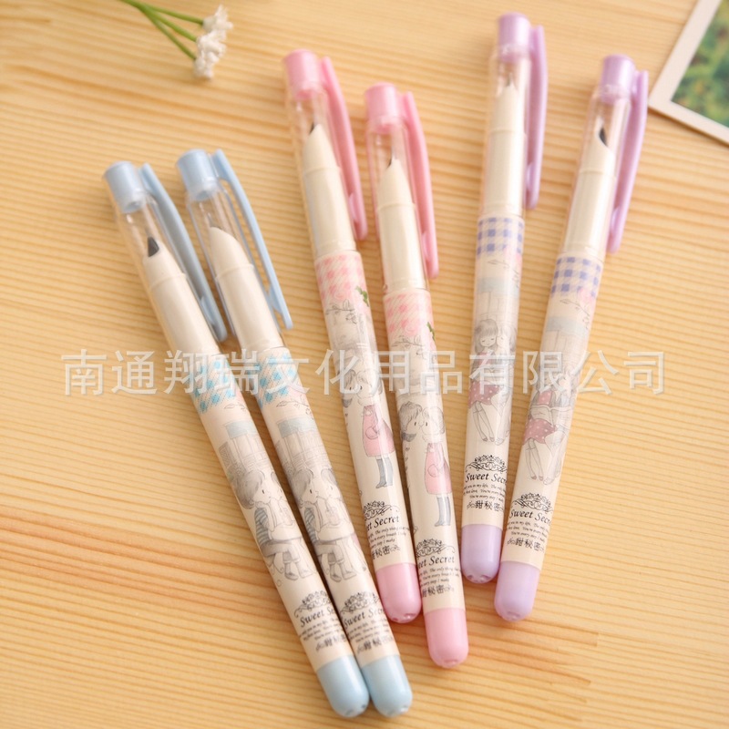 愛好鋼筆 甜秘密等各系列抽墨式鋼筆 學生可愛卡通鋼筆 塑料鋼筆工廠,批發,進口,代購