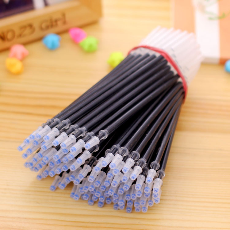 廠傢直銷全針管子彈頭中性筆芯批發0.5 0.38MM筆水性筆芯紅藍黑色工廠,批發,進口,代購