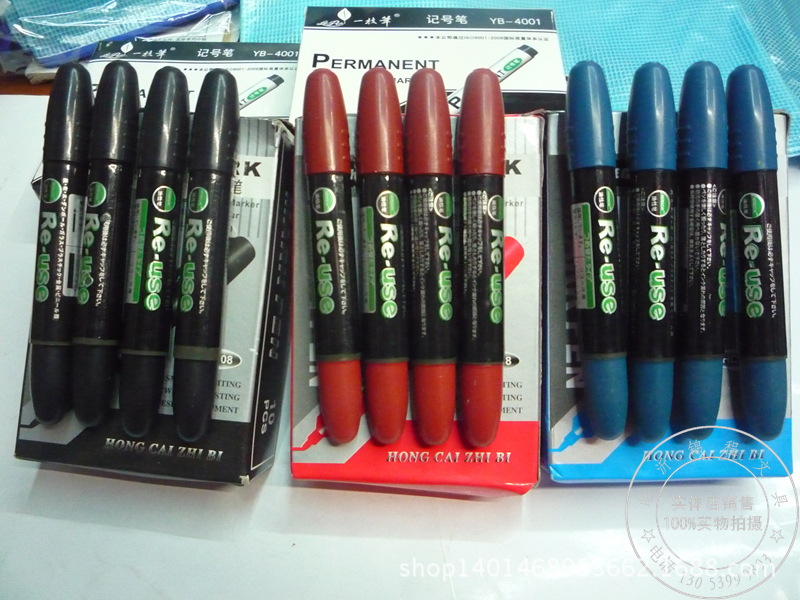 1008油性記號筆 藍色 紅色 黑色，箱頭筆，pop超市用筆批發・進口・工廠・代買・代購