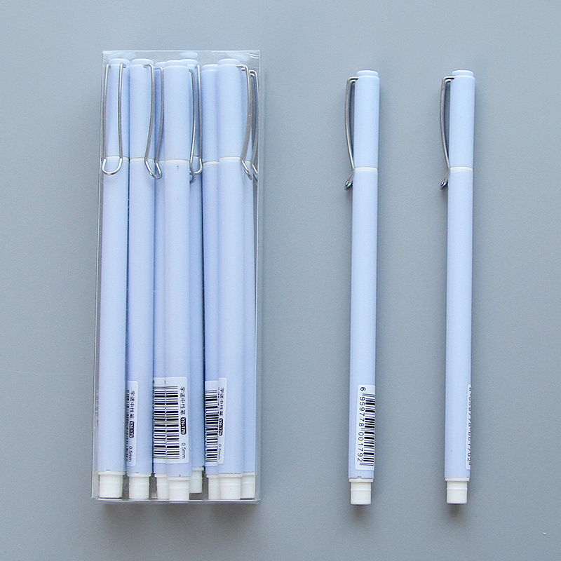 日韓文具 簡約日式全針管中性筆 創意0.5mm辦公水筆黑色工廠,批發,進口,代購