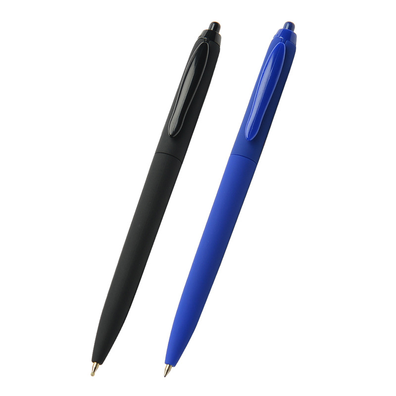 金萬年0.5mm圓珠筆辦公磨砂桿按壓式紅黑藍色學生筆12支裝G-3023B批發・進口・工廠・代買・代購