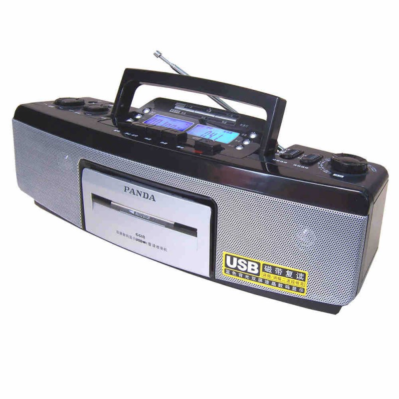 熊貓6618收錄機 復讀機 磁帶播放磁帶錄音機 大功率磁帶USB教學機工廠,批發,進口,代購