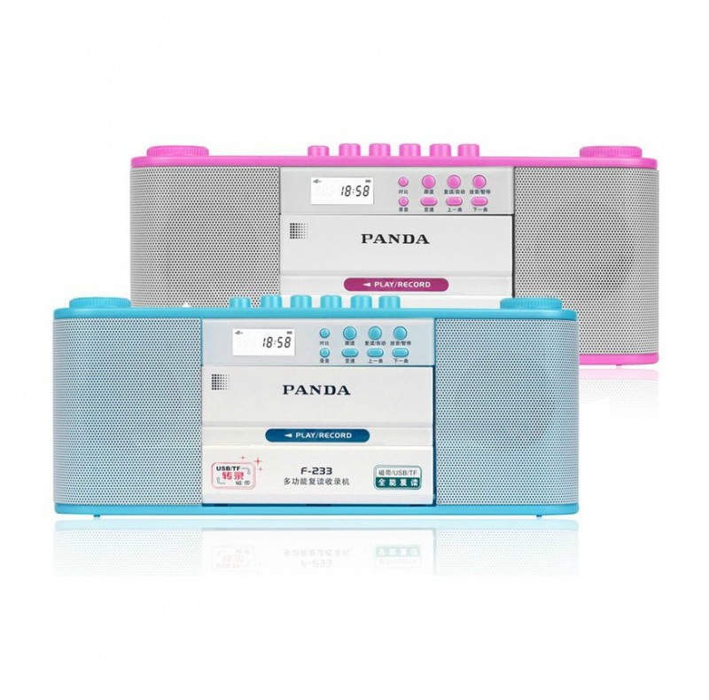 PANDA/熊貓 F-233收錄機 磁帶u盤TF卡播放復讀機 復讀學習機F233工廠,批發,進口,代購