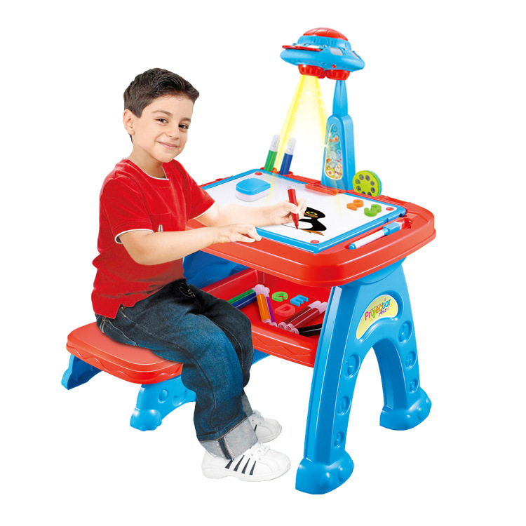 兒童益智玩具三合一多功能學習桌百變投影繪畫機帶座椅早教玩具工廠,批發,進口,代購