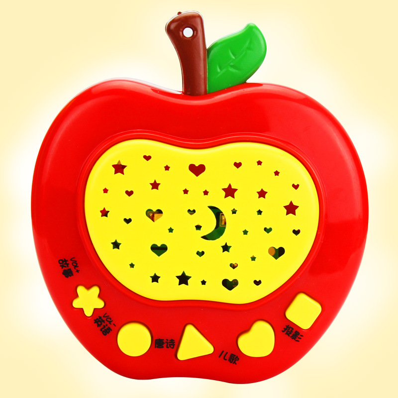 嬰幼兒蘋果故事機投影益智故事機早教玩具 兒童迷你多功能學習機工廠,批發,進口,代購