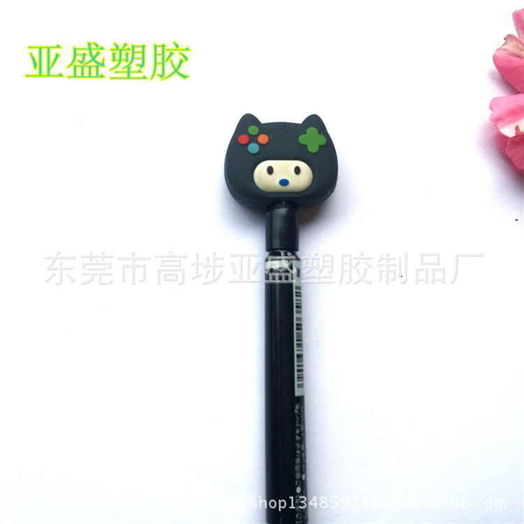 廠傢 環保PVC軟膠筆帽 筆套 圓珠筆公仔筆帽 滴膠可愛卡通筆套批發・進口・工廠・代買・代購