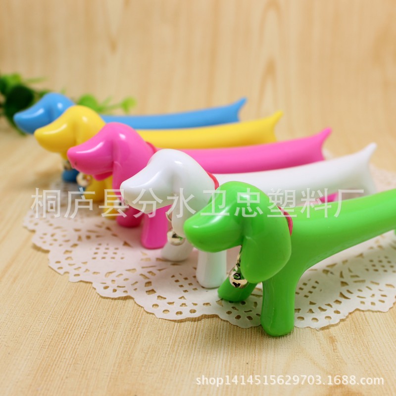 創意動物造型圓珠筆 帶鈴鐺小狗造型廣告筆 學生獎品 可定製工廠,批發,進口,代購